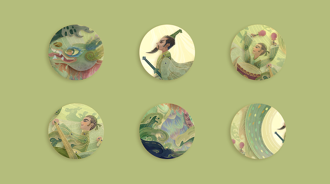 端午皮影插画（图ZMzM0MDcwMTgw） - 商业插画 - 站酷设计师faded发哥哥哥哥原创素材 - 站酷ZCOOL