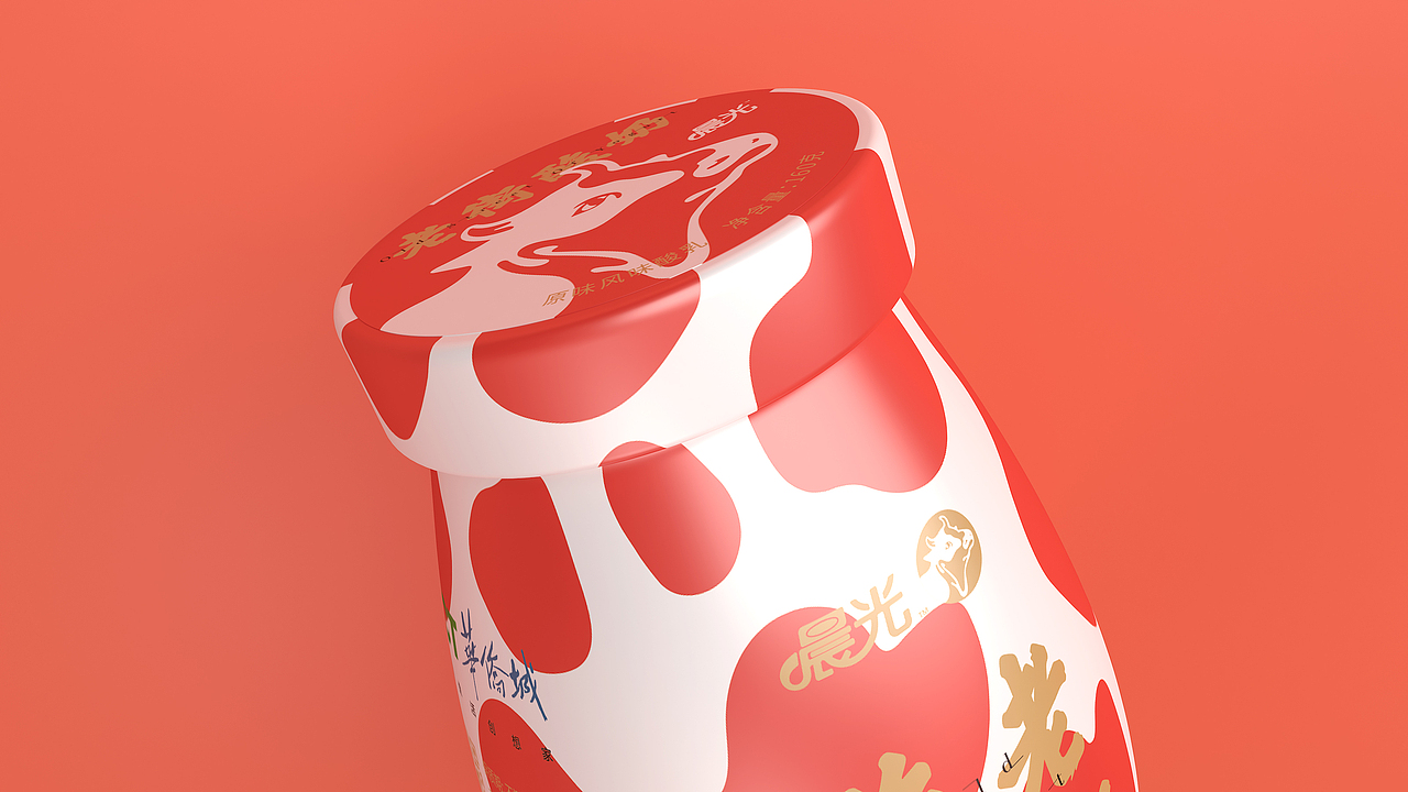 老街酸奶包装风格设计