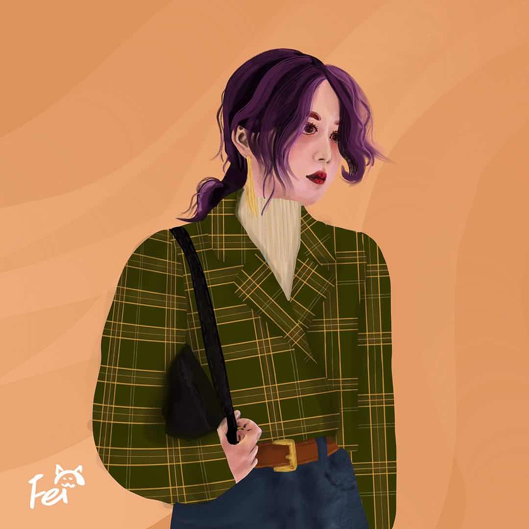 iPad pro 人像插画