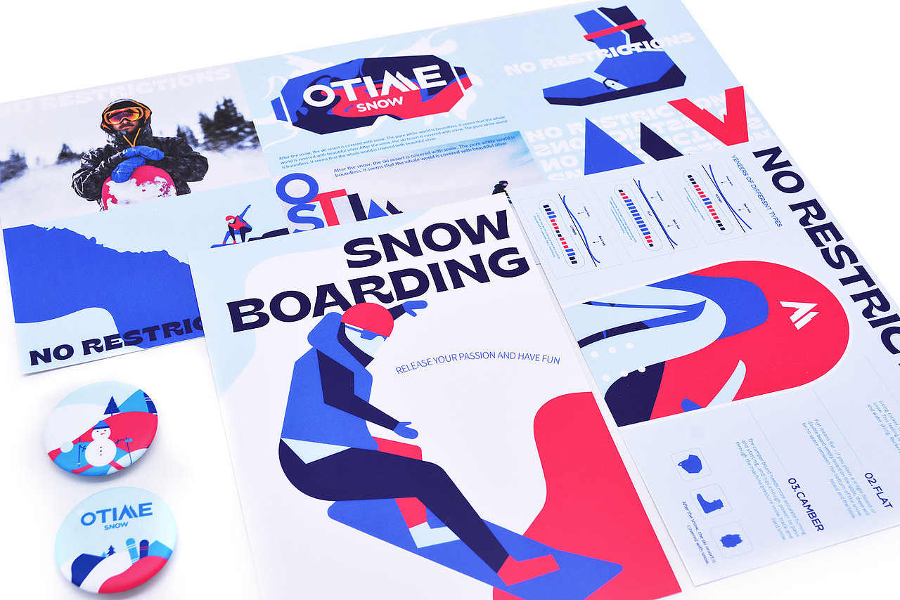 otimesnow滑雪品牌形象设计