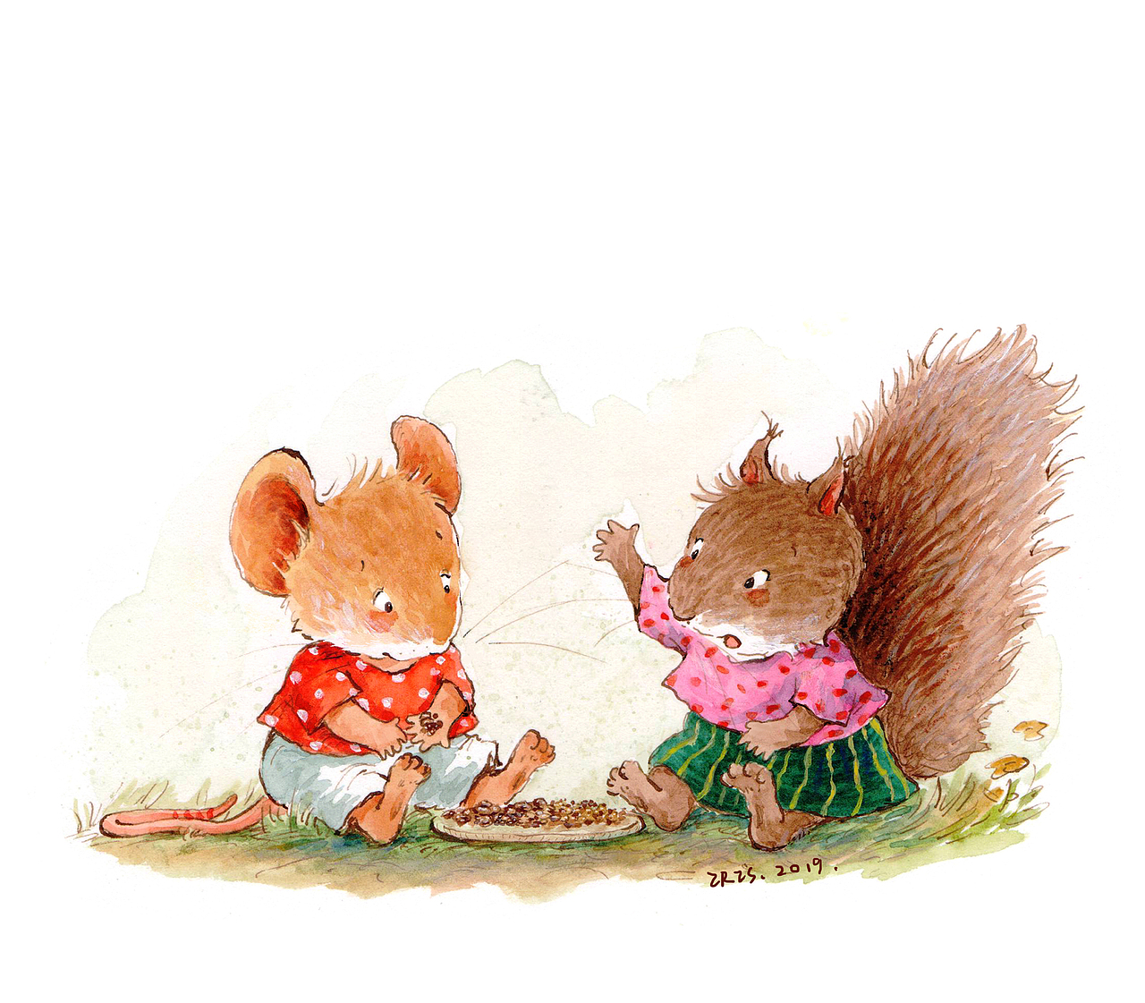 两只老鼠~绘本~（图ZMTc2NDA4Nzky） - 绘本 - 站酷设计师抱抱小枕头原创素材 - 站酷ZCOOL