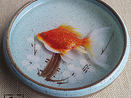 驹：树脂画作品，凝固时间的美。