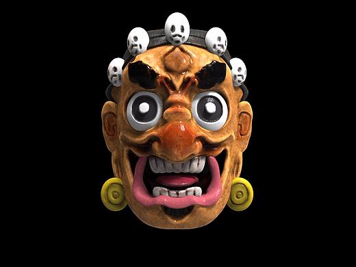 民间非遗傩面具艺术数字展示设计