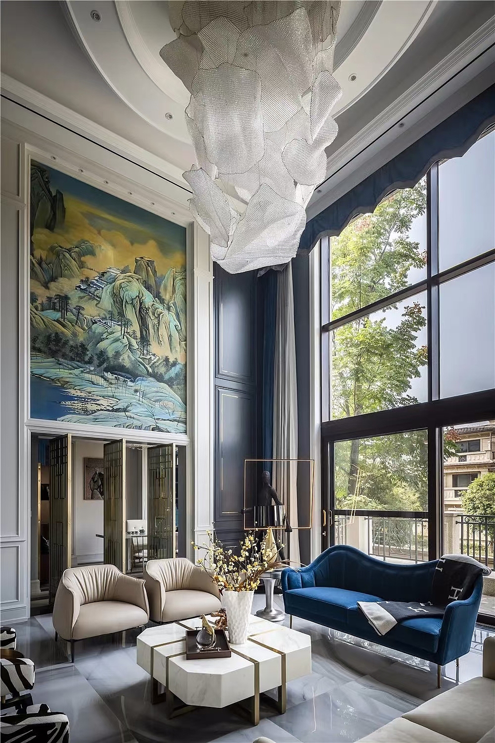 济南300平米联排别墅欧式风格设计作品（图ZMjU5ODA5OTU2） - 家装设计 - 站酷设计师济南别墅装修设计原创素材 - 站酷ZCOOL