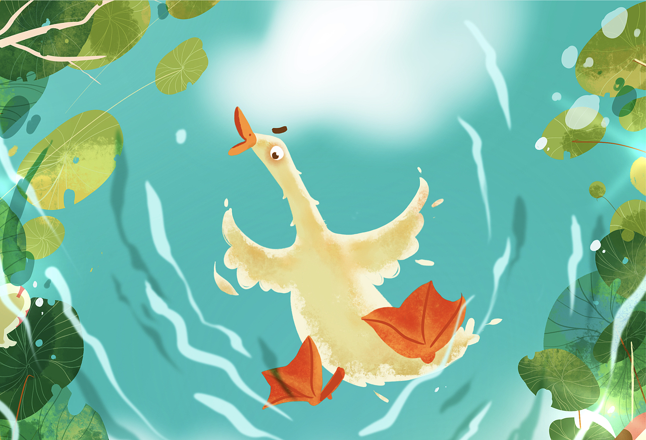 二十四节气插画海报-小满 立夏 谷雨