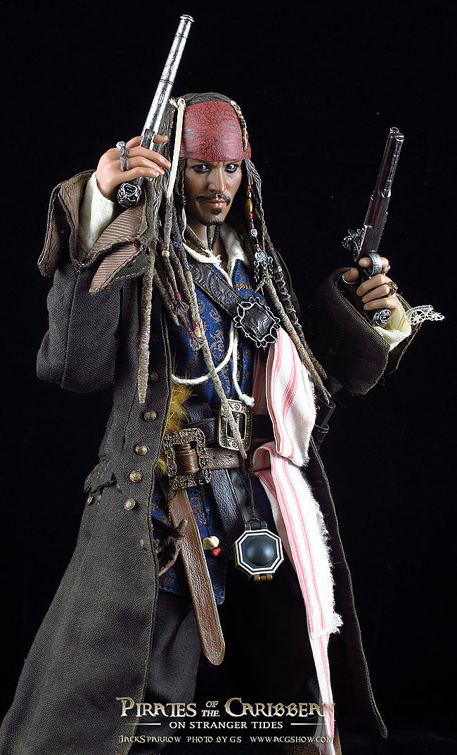 hottoys02dx060216加勒比海盗4惊涛怪浪杰克船长小拍
