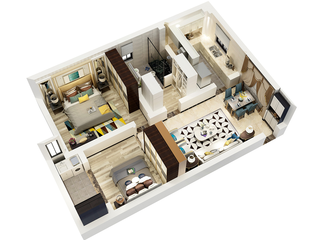 白色调的优雅:小空间里的轻奢风|空间|室内设计|jedrectsai - 原创