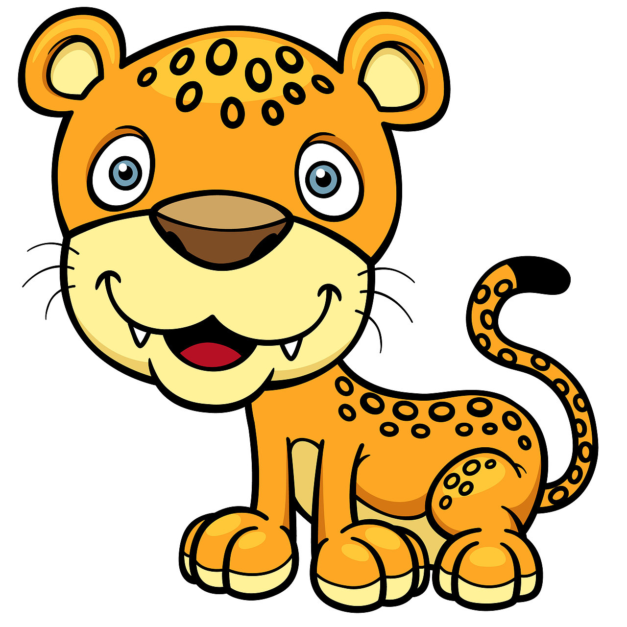 一款可爱的插画风格的动物图标,啦啦