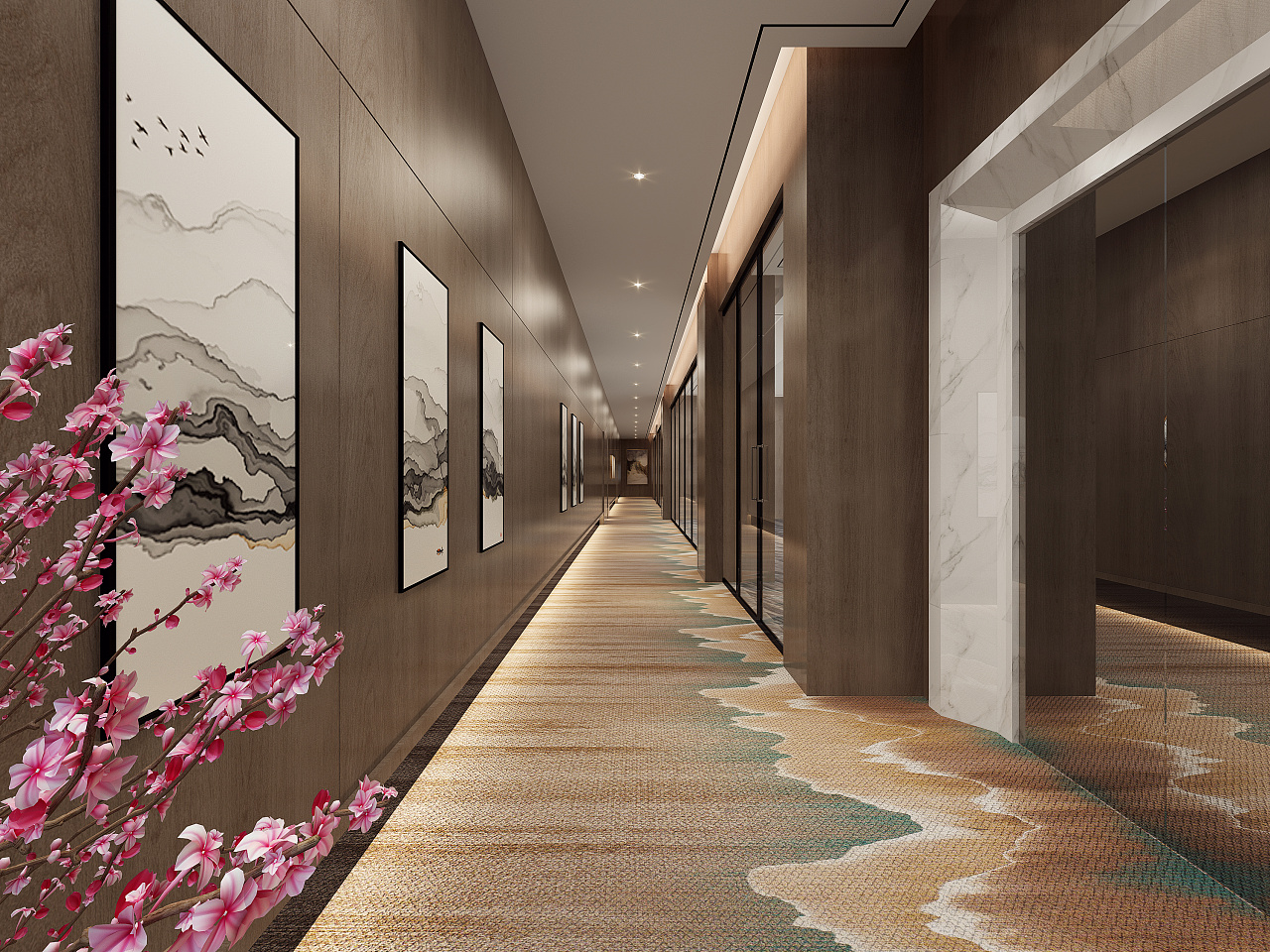 新中式洗浴中心 - 效果图交流区-建E室内设计网