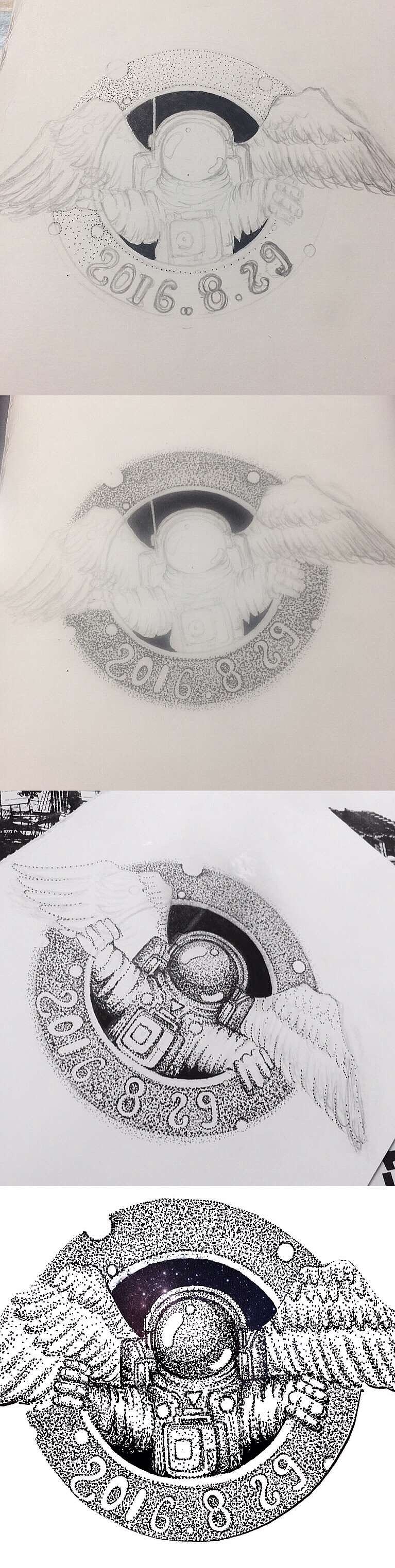 宇航员的梦想（图ZNTk5NTM5NjQ=） - 艺术插画 - 站酷设计师飞鱼92原创素材 - 站酷ZCOOL