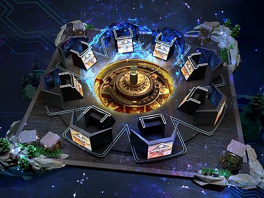 峡谷棋王争霸赛舞台设计