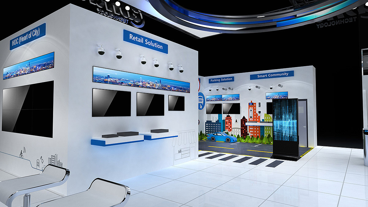 Alhua展台设计（图ZMjA4ODM3MzYw） - 其他三维 - 站酷设计师3D设计联系我原创素材 - 站酷ZCOOL