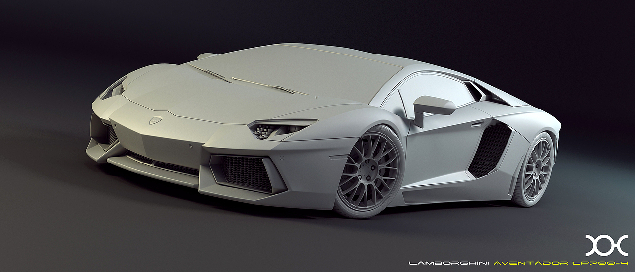 3DMAX建模Lamborghini Aventador LP700-4（图ZMjA3MDU1ODg=） - 机械/交通 - 站酷设计师XIANHUA原创素材 - 站酷ZCOOL