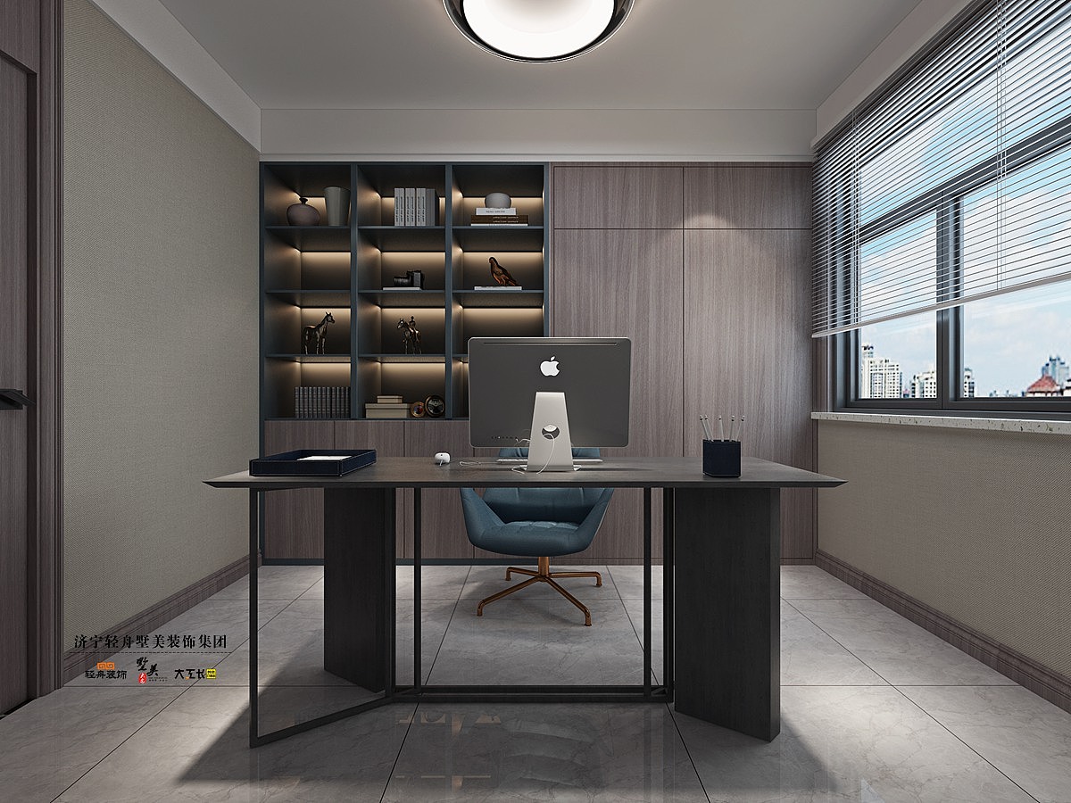 济宁睿湖印象 D2户型156平米 现代轻奢装修设计方案