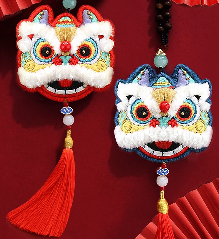 醒狮--刺绣狮子diy（图ZMTkxMTg0NzI4） - 生活用品 - 站酷设计师许小星呀原创素材 - 站酷ZCOOL