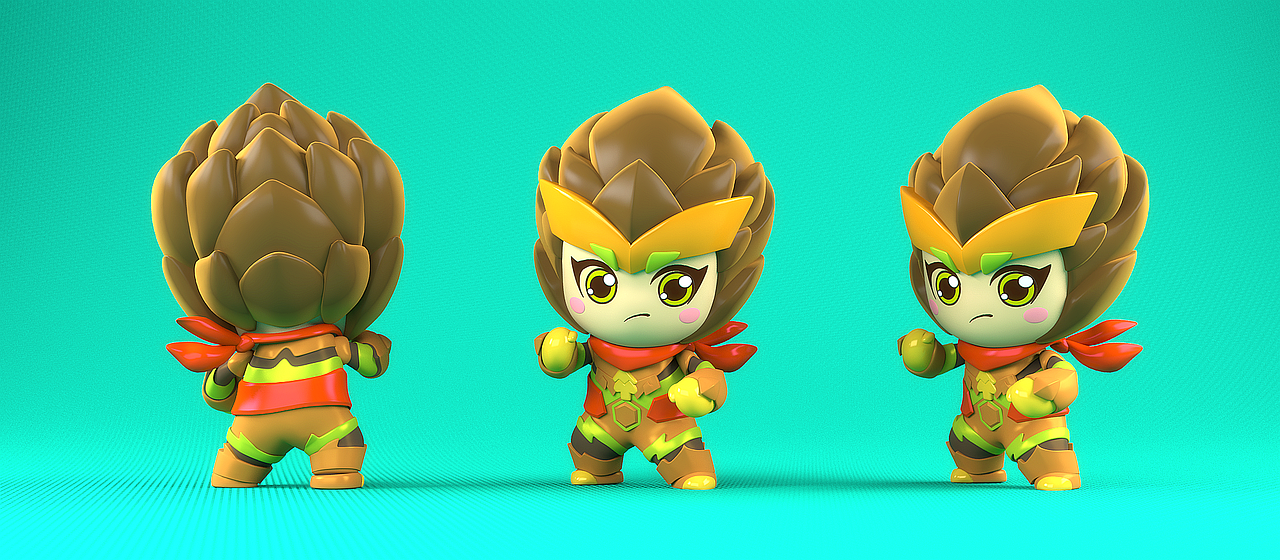 ip合集,c4d从0学习10天成果,吉祥物商业产品化衍生