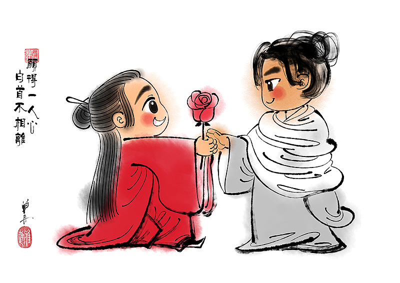 《山河令》百图计划第一弹！（图ZMjUxOTI5MDUy） - 创作习作 - 站酷设计师单丹丹SHAN原创素材 - 站酷ZCOOL