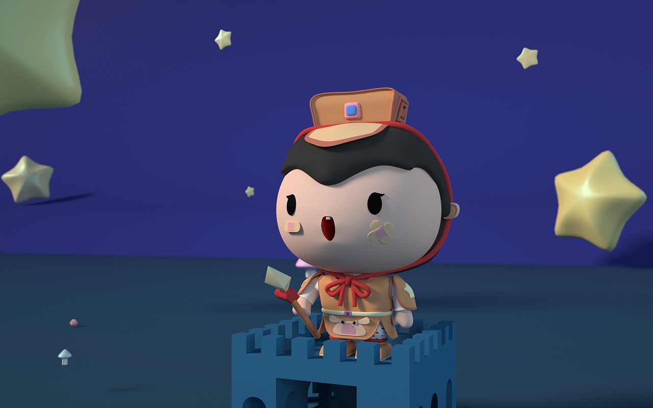 长城娃娃-将军与小长城|平面|ip形象|六十二年 - 原创作品 - 站酷