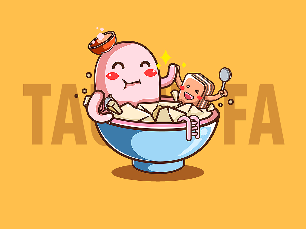 一碗豆花吉祥物 ip形象