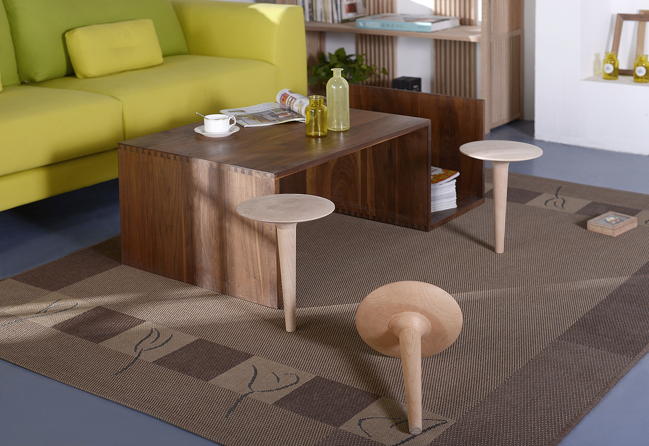 原木·原创·马步凳（图ZNDA3MTI5MjQ=） - 生活用品 - 站酷设计师凹凸家具原创素材 - 站酷ZCOOL