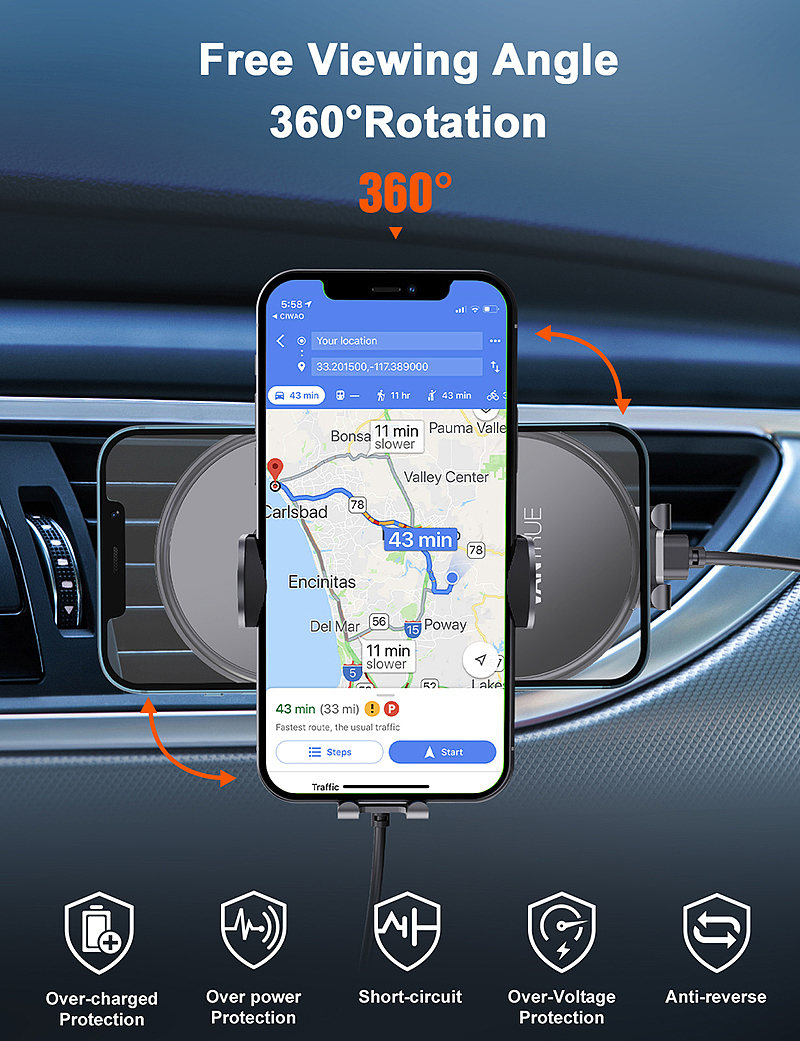 车载智能充电手机支架(二)
