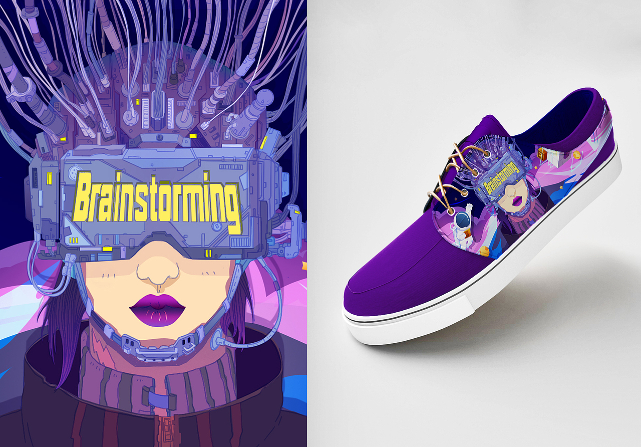 BRAINSTOMING插画设计（图ZMjI0MTIxNzY0） - 创作习作 - 站酷设计师亲爱的粑粑柑原创素材 - 站酷ZCOOL