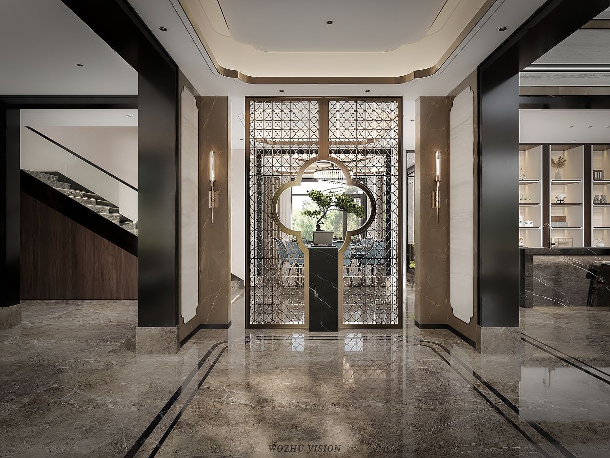 新中式别墅-效果表现