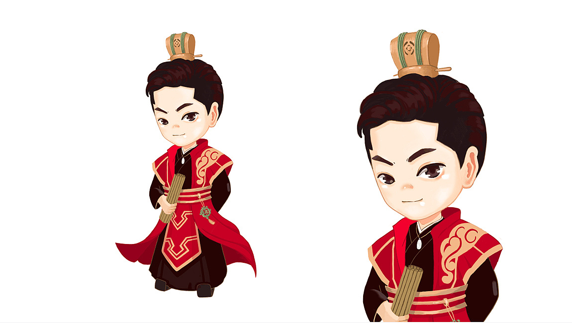 客户姓曹,自己起的名字,想要古代一点的 有点武将的丞相形象, 吉祥物