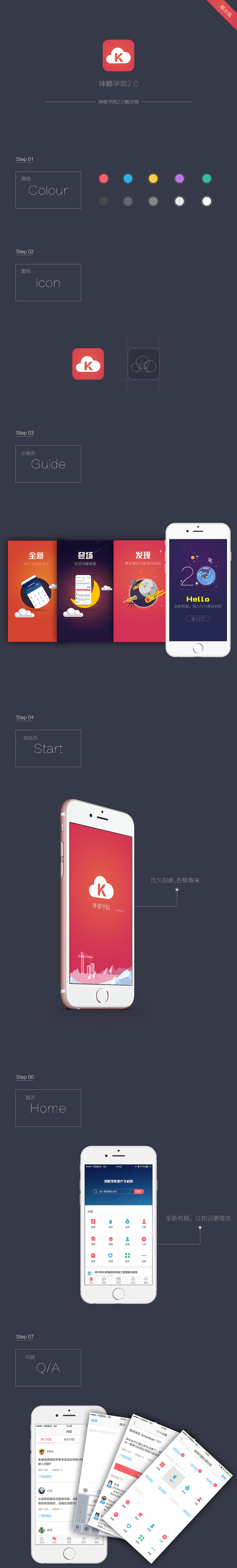 坤略学院V2.0改版概念稿（图ZNDA2MzI3NDA=） - APP界面 - 站酷设计师BLEACH白爷原创素材 - 站酷ZCOOL