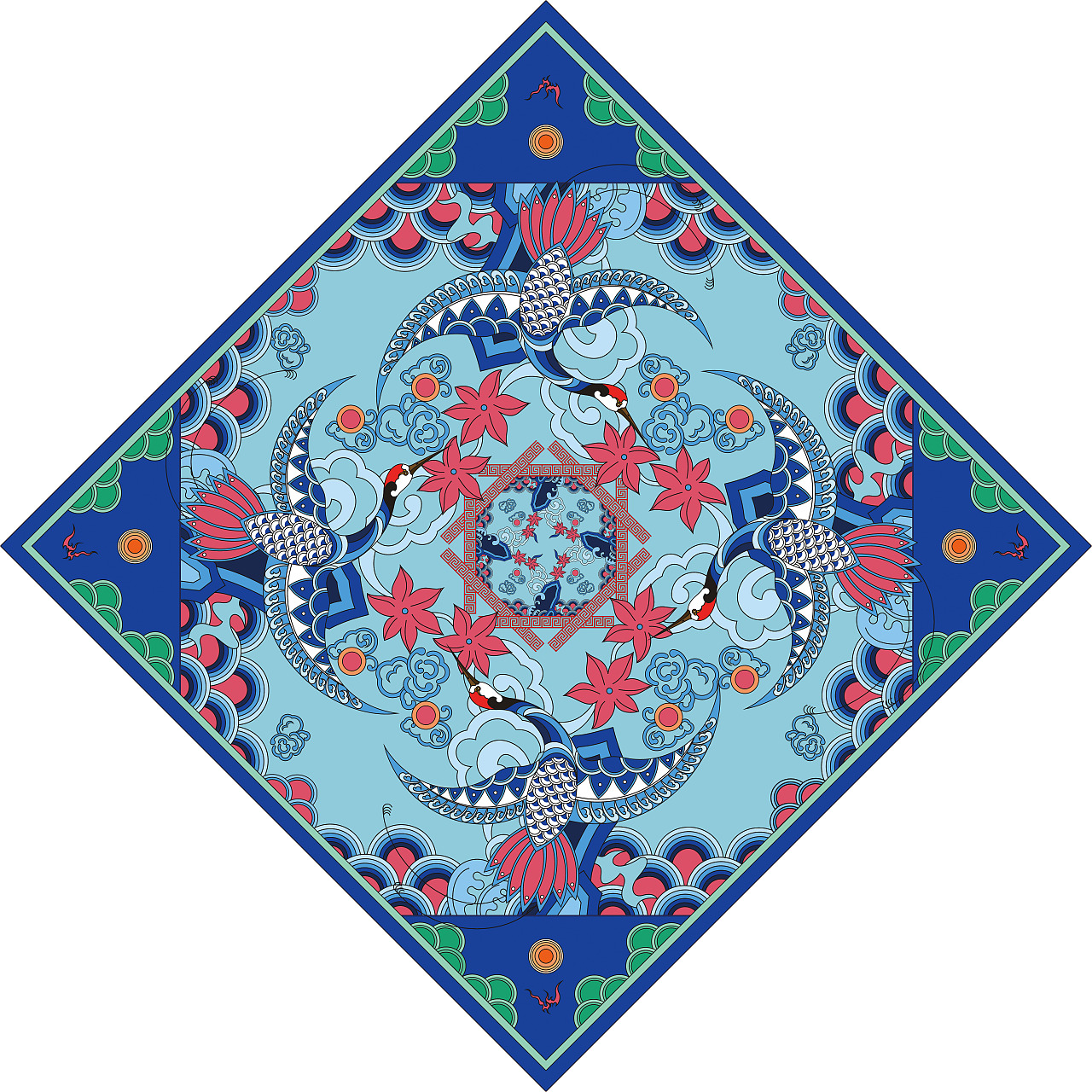 补缀乾坤清代补子纹样的视觉元素创新设计