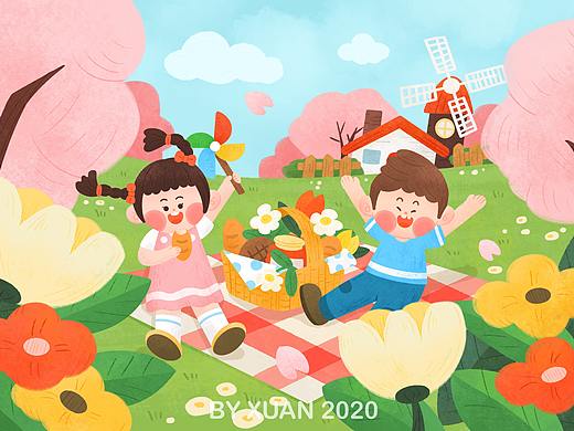 儿童插画 缤纷四季系列