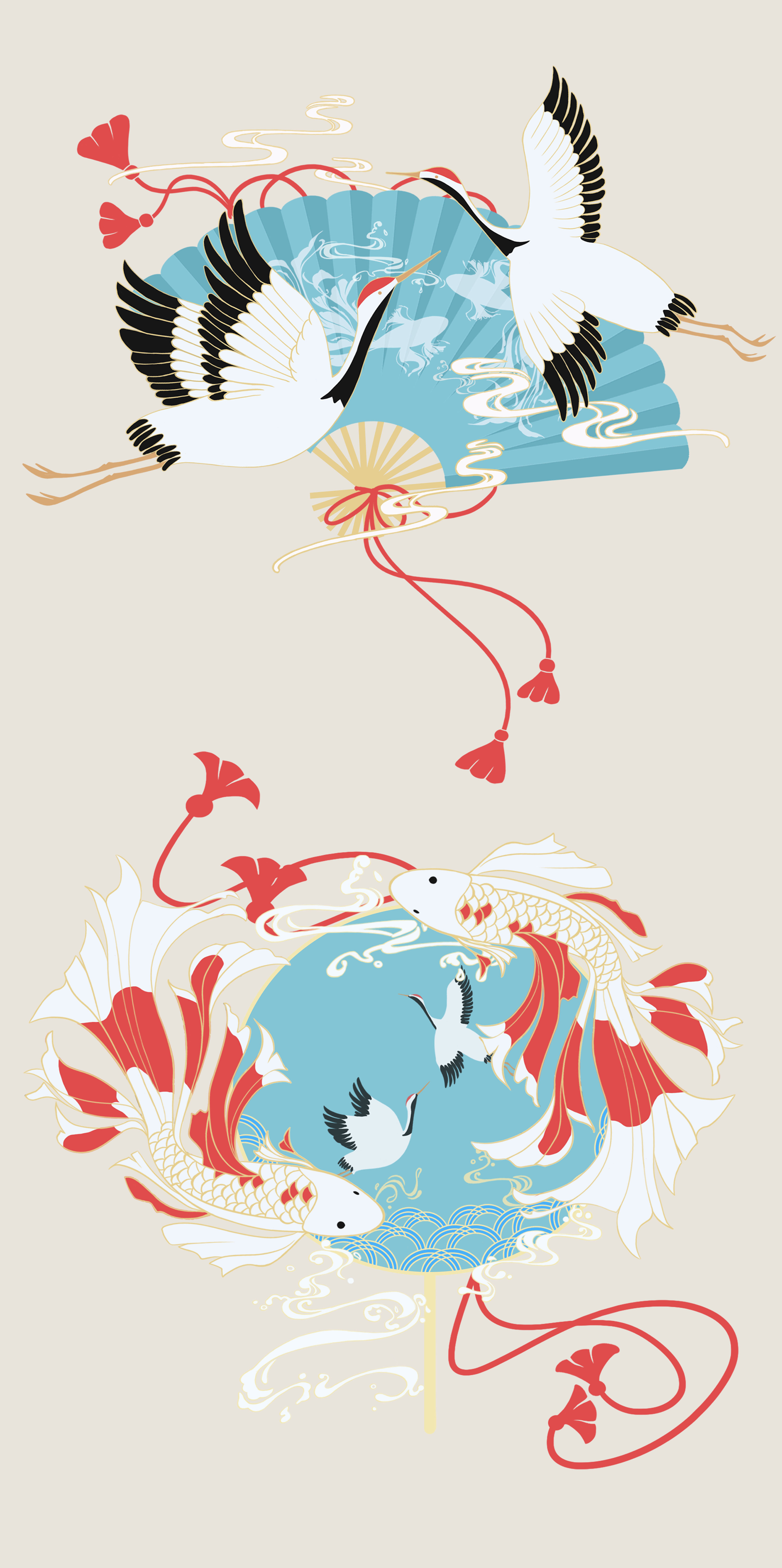 蜉蝣仙鹤,锦鲤附体