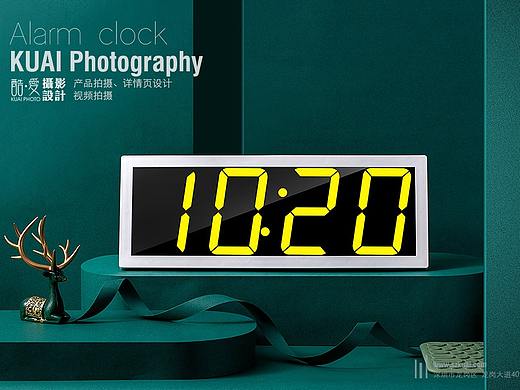 深圳龙岗创意款智能小程序APP闹钟静物场景图拍摄影