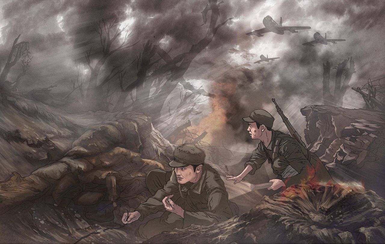 抗美援朝（图ZMzQ1NDkyNjky） - 商业插画 - 站酷设计师杨伟一原创素材 - 站酷ZCOOL