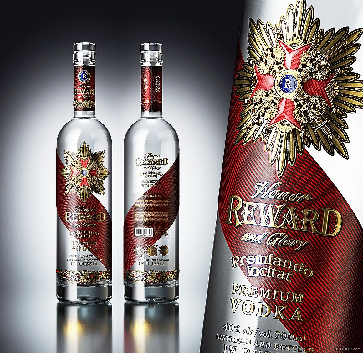 一套国外酒包装