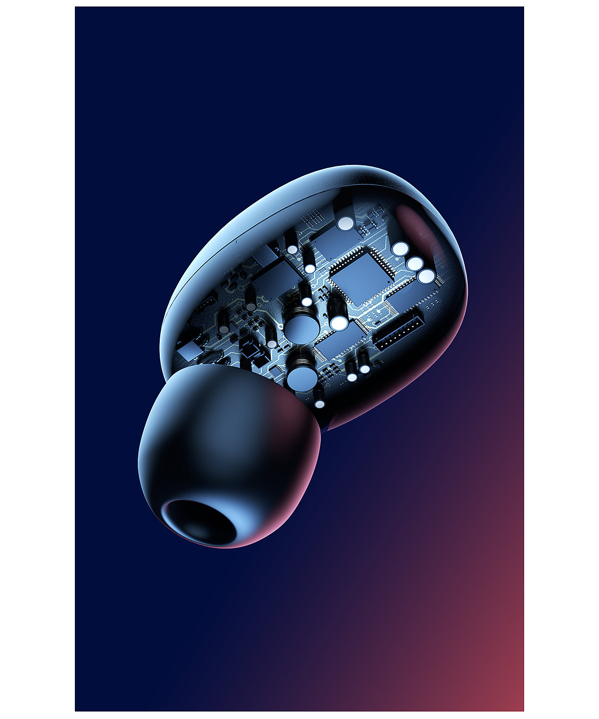 蓝牙耳机c4d建模渲染|三维|产品|打败神话 - 原创作品 - 站酷 (zcool)