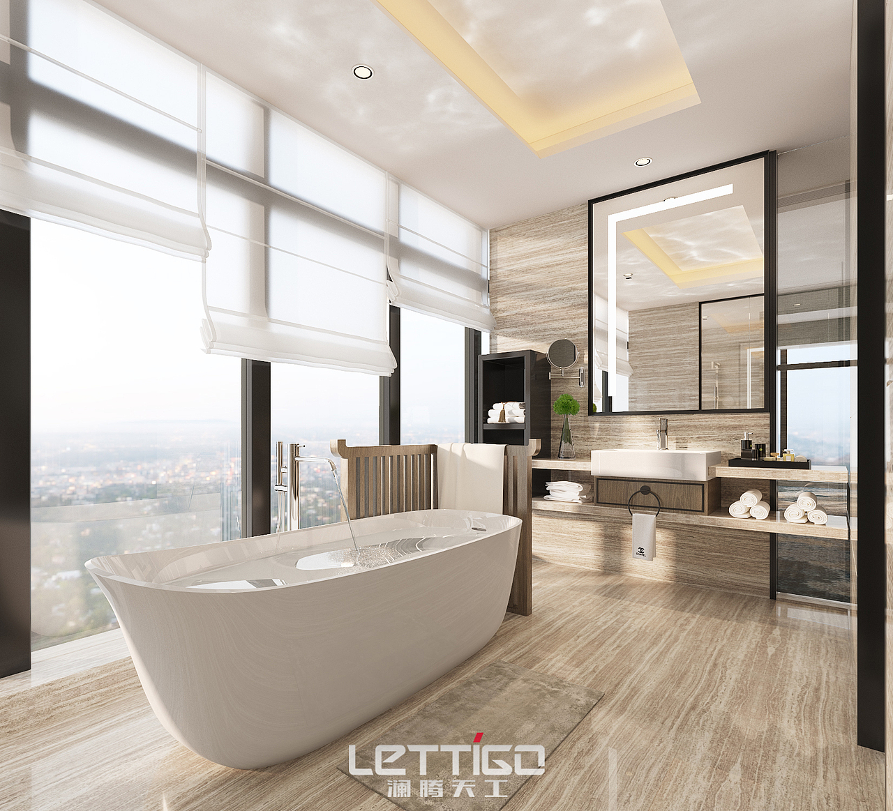 希尔顿酒店客房。（图ZOTk0OTI0ODg=） - 家装设计 - 站酷设计师LZ12原创素材 - 站酷ZCOOL