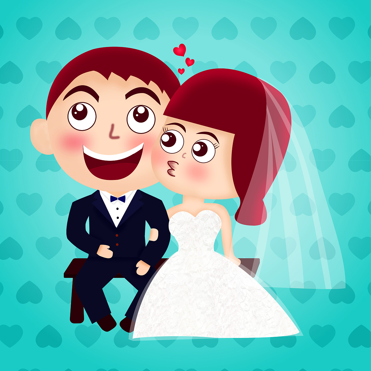 新婚快乐图片动画图片