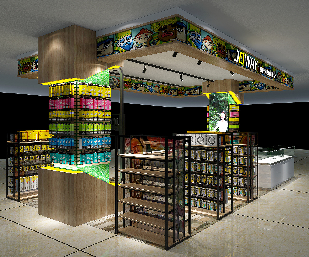 乔威广西灵俊通讯店中店|空间|商业空间设计|顿思设计事务所 - 原创