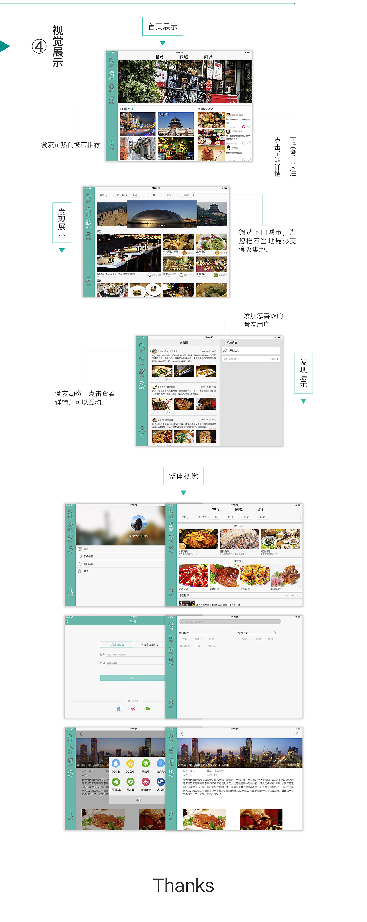 iPad、iPad端app、美食app、美食iPad端设计（图ZNjU0NDUxOTY=） - APP界面 - 站酷设计师壹二叁木頭人原创素材 - 站酷ZCOOL