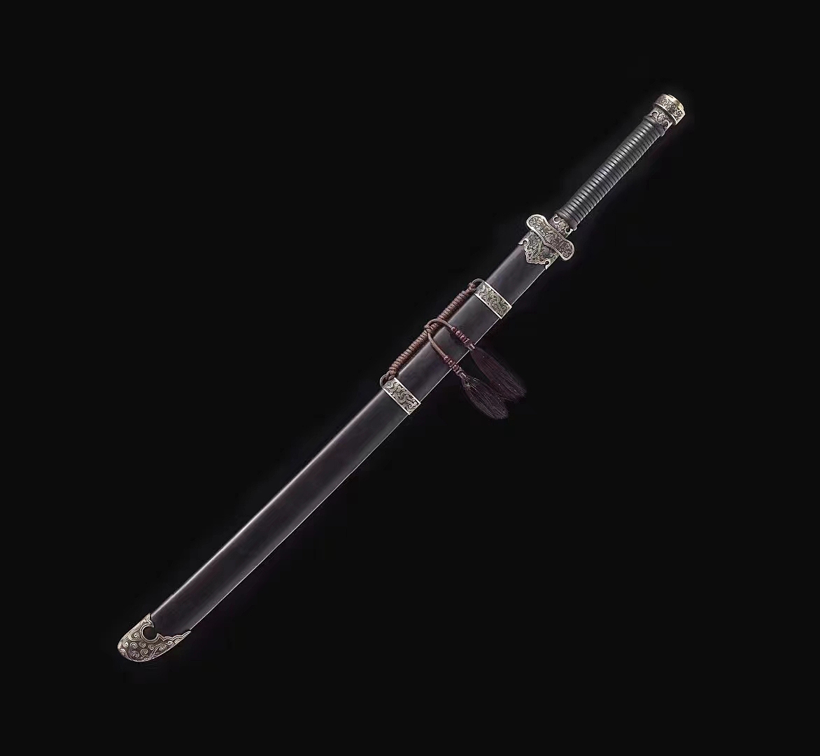 盗墓笔记铜装百炼钢黑金古刀