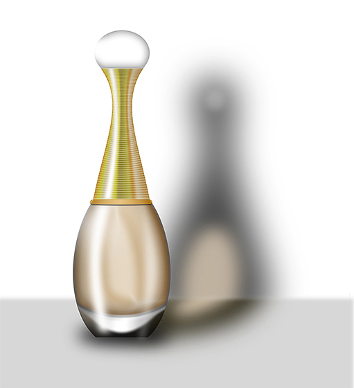 写实香水瓶 玻璃透明质感 水质写实