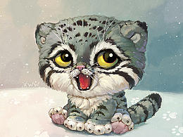 毛茸茸治愈——<b class='hightlight'>手绘</b>可爱小动物