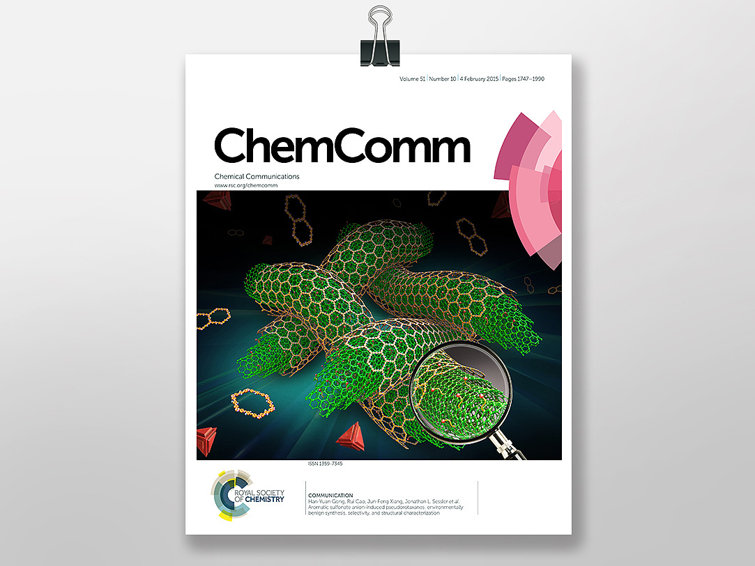 科研杂志chemcomm 论文封面设计