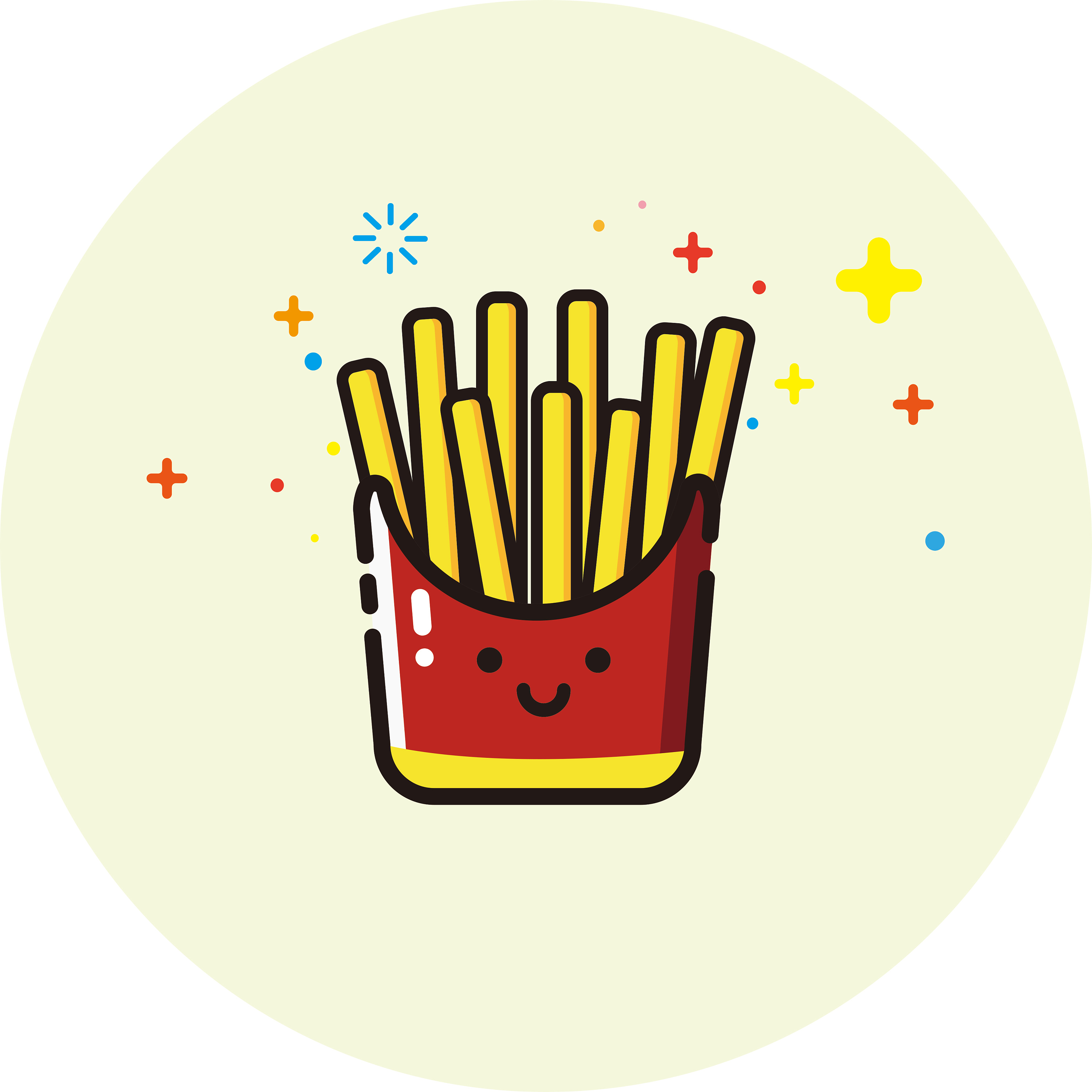 吃货联盟MBE插画设计汉堡薯条|插画|创作习作|淼喵驿站 - 原创作品 - 站酷 (ZCOOL)