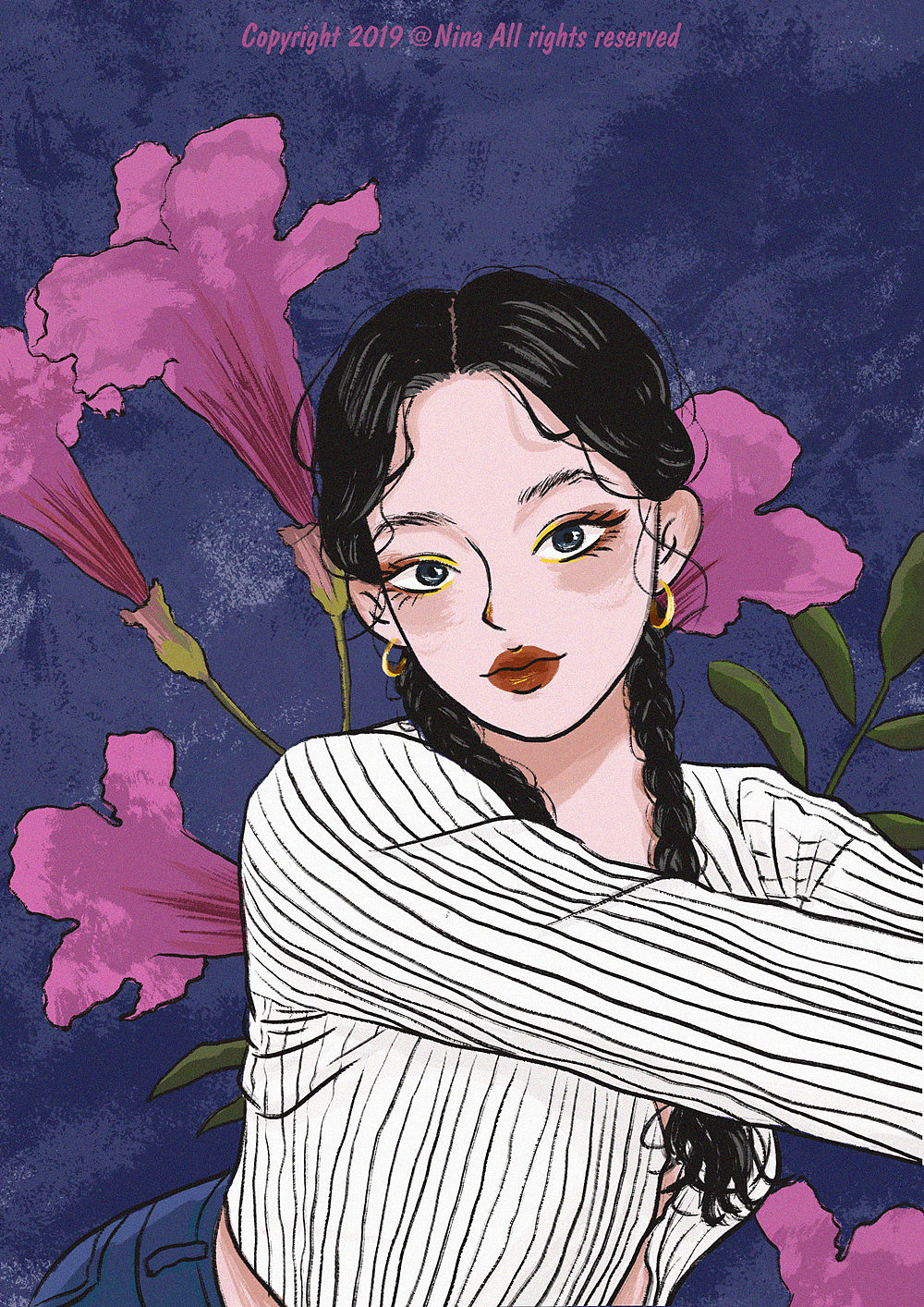 女孩（圖ZMTg2NzY4OTQ0） - 藝術(shù)插畫 - 站酷設(shè)計師Joynii原創(chuàng)素材 - 站酷ZCOOL