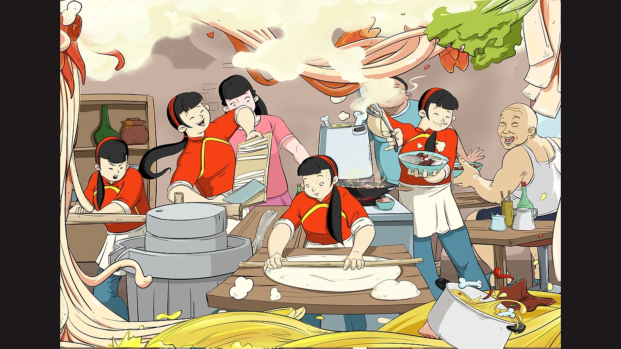 哈喇妹手擀面设计