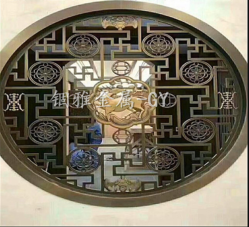 精雕艺术铝板装饰浮雕背景墙