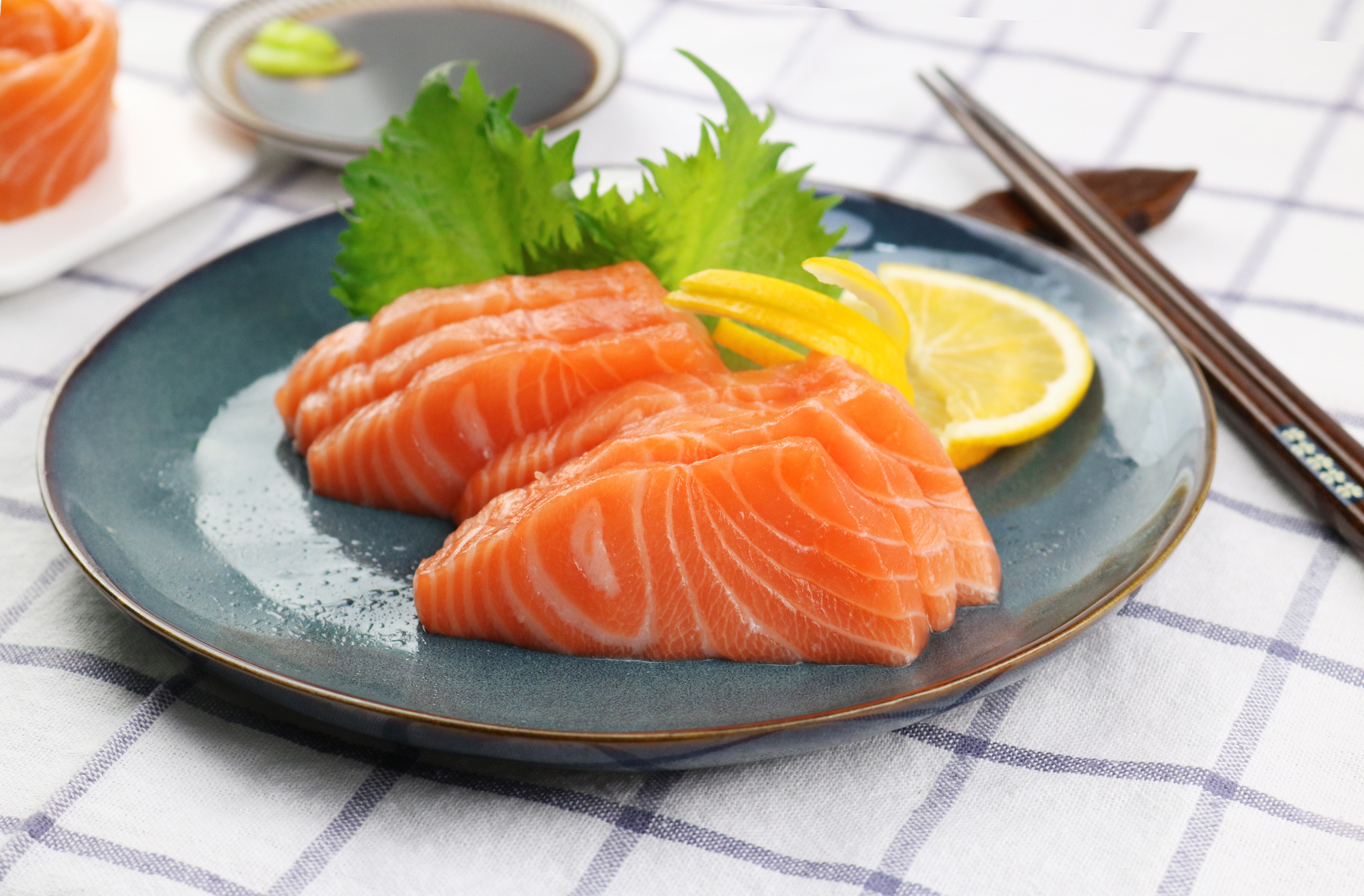 一组三文鱼拍摄