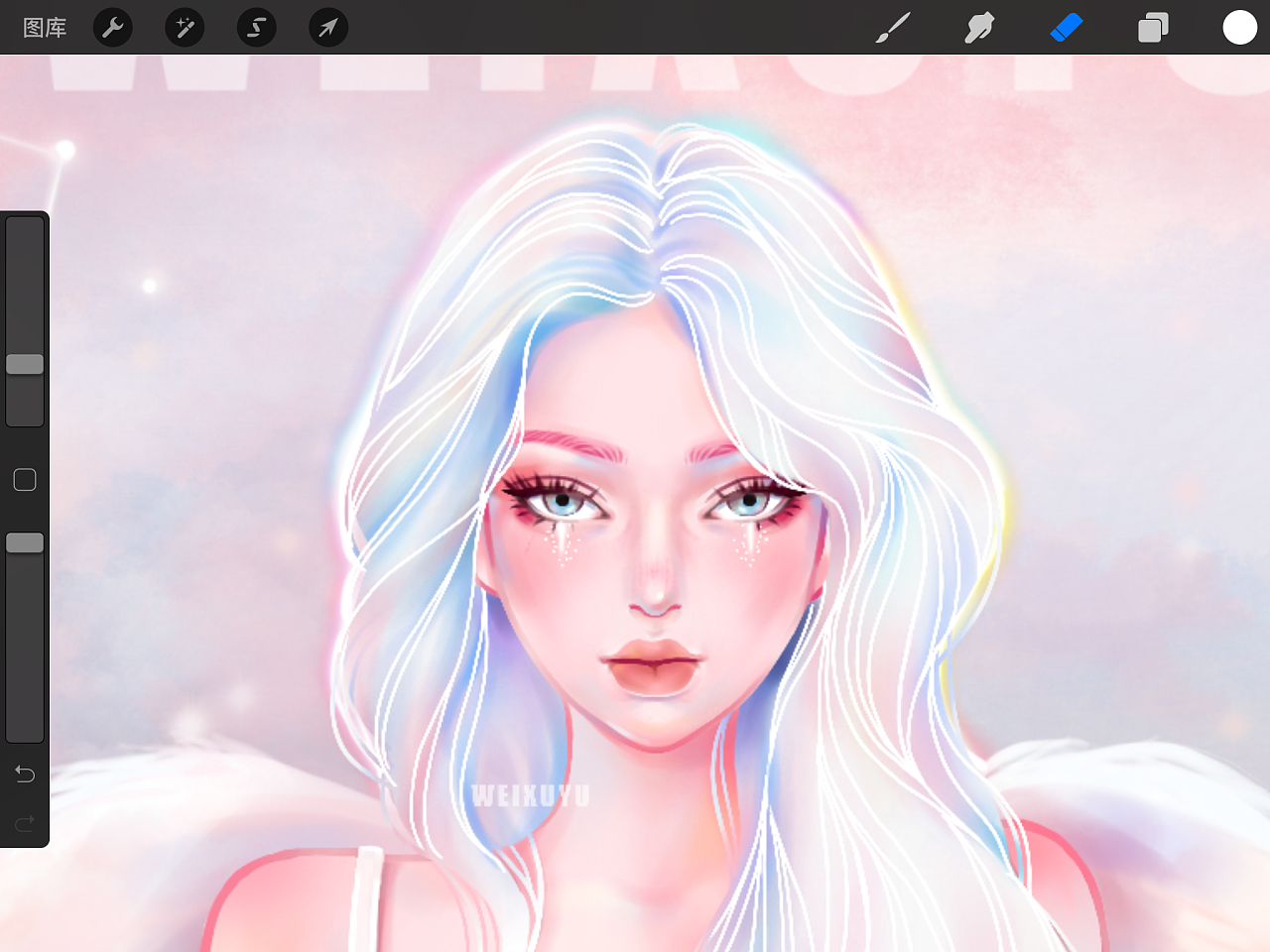 【procreate手绘】人物半身过程图|插画|创作习作|小